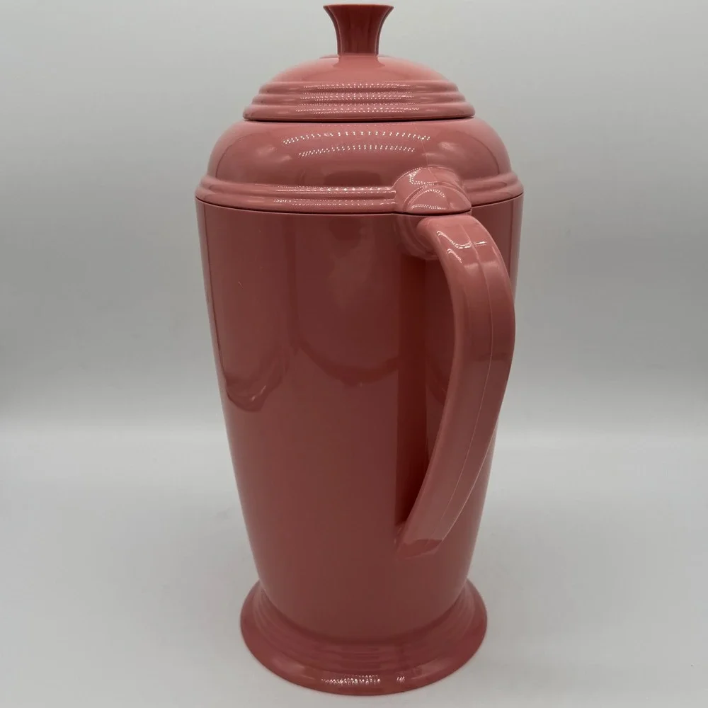 Vintage FIESTAWARE Rose Pink Insulated Thermal Coffee Carafe Pitcher w/ Lid MCM